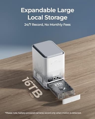 REOLINK Home Hub Pro, Centralized Control for up to 24 Security Cameras, up to 16TB HDD Storage, 2TB HDD Included, AES-128 Encryption, 16MP Streaming, Wi-Fi 6, and 120dB Siren. No Monthly Fees - Image 3