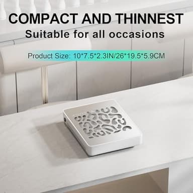 L'UGX Nail Dust Collector, Professional Dust Collector Nail Tech, Powerful Dust Suction Machine Manicure Pedicure Tool for Acrylic Nail Polishing, Low Noise, 30 Pcs Filter Papers - Image 7