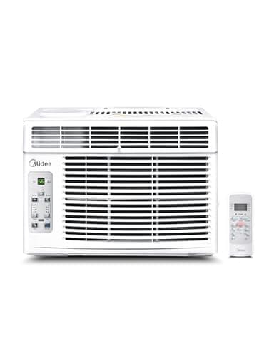Midea 6,000 BTU Window Air Conditioner, 3-in-1 Cool/Fan/Dehumidifier Window AC Unit, Easycool Air Conditioner with Remote Control, Cools up to 250 Sq. Ft., Fits bedroom, study, office (2024 Upgrade) - Image 1