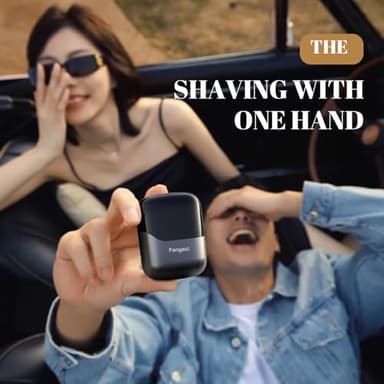 Electric Foil Shaver for Men, Compact Waterproof Rechargeable Razor with 3 Floating Blades, IPX7 Wet/Dry Use, USB Type-C Charging, Portable Travel Electric Shaver - Image 6