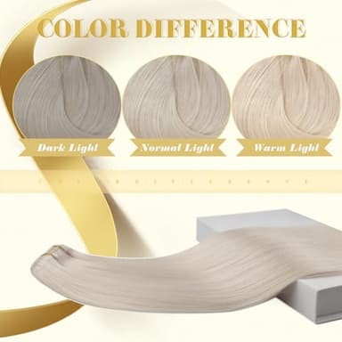 Ve Sunny Clip in Human Hair Extensions Blonde Clip in Hair Extensions, Real Hair Extensions Clip in Human Hair, Long Straight Hair Extensions Clip ins 24inch 7pcs 120g - Image 4