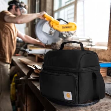 Carhartt Camping Cooler, Worksite Lunchbox, Soft Shell Lunch Bag for Construction Sites, Work and Everyday Use, Black - Image 5