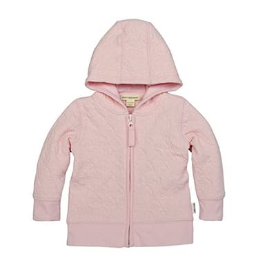 Burt's Bees Baby Unisex Sweatshirts, Lightweight Zip-up Jackets Coats, Organic Cotton Hooded, Blossom Quilted, 6 Months US - Image 1