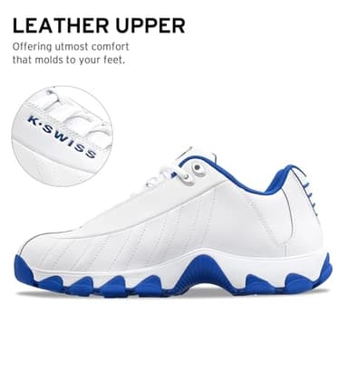 K-Swiss Men's ST329 CMF Sneaker, White/Classic Blue, 11.5 M - Image 3