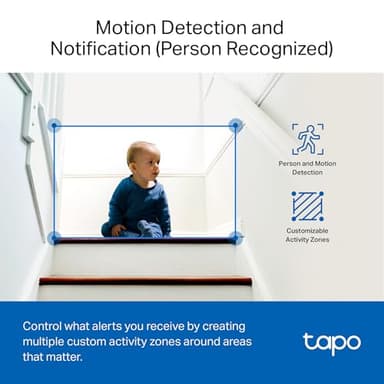 Tapo by TP-Link 1080P Indoor Security Camera for Baby Monitor, Pet Camera w/Motion Detection, 2-Way Audio, Night Vision, Cloud & SD Card Storage, Works w/Alexa & Google Home, Black, C101(4-Pack) - Image 6