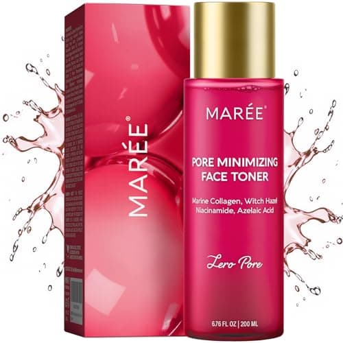 MAREE Pore Minimizer for Face Toner – Witch Hazel Toner with Niacinamide & Marine Collagen – Gentle Exfoliating Oil Control Facial Toner for Women – BHA Liquid Exfoliant – Alcohol Free Tonico Facial - Image 1