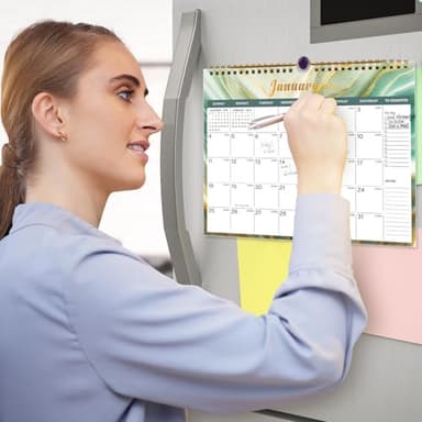 Lbylyhxc Calendar 2026 - Includes July 2025 to December 2026 -18 Monthly Wall Calendar 2025-2026, 11 x 8.5 Inches.Thick Paper with Julian Dates and Block for New Year and Christmas Presents (wall calendar 2025-2026 veins) - Image 5