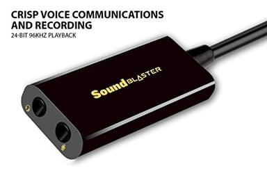 Creative Labs Sound Blaster Play! 3 External USB Sound Adapter for Windows and Mac. Plug and Play (No Drivers Required). Upgrade to 24-Bit 96Khz Playback - Image 2