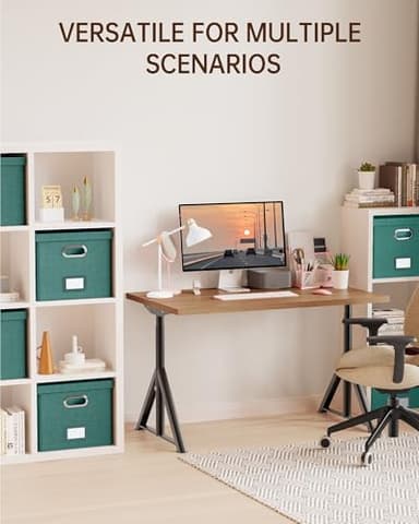 2 Pack File Storage Organizer, Document Organizer, Portable File Box with Lid, Fit for Letter/Legal File Folder Storage,Forest-green-Box only - Image 6