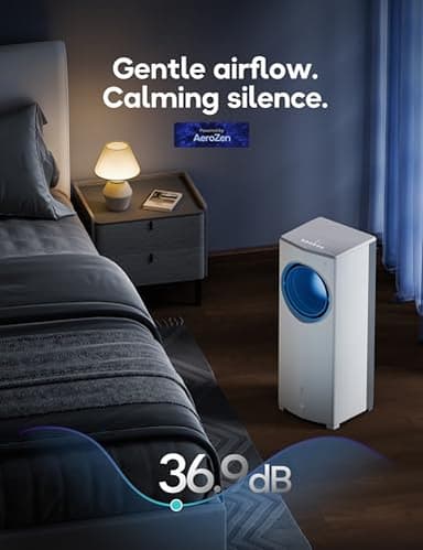 AEROZY BUMAI Windowless Portable Air Conditioner, 26.2" Small Evaporative Air Cooler for Room No Window, 3-Speed Settings, 4 Modes, 7H Timer, Remote Control, 4 Ice Packs, Quiet AC Unit for Bedroom - Image 6