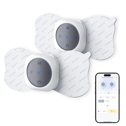 Comfytemp Wireless TENS Unit Machine for Pain Relief, FSA HSA Eligible TENS Unit Muscle Stimulator with Two Sets, Up to 30 Modes TENS Device for Back Pain, Rechargeable Portable with APP Control - Image 1