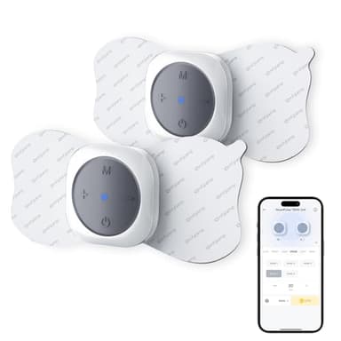 Comfytemp Wireless TENS Unit Machine for Pain Relief, FSA HSA Eligible TENS Unit Muscle Stimulator with Two Sets, Up to 30 Modes TENS Device for Back Pain, Rechargeable Portable with APP Control - Image 1