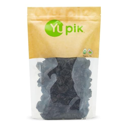 Yupik Organic Pitted Prunes, 2.2 lb, Non-GMO, Gluten-Free, Kosher, Vegan, Dried Fruits, No Pits, No Added Sugar, Sulphite-Free, Source of Fiber, Healthy Snacks, Ideal for Baking & Smoothies - Image 1