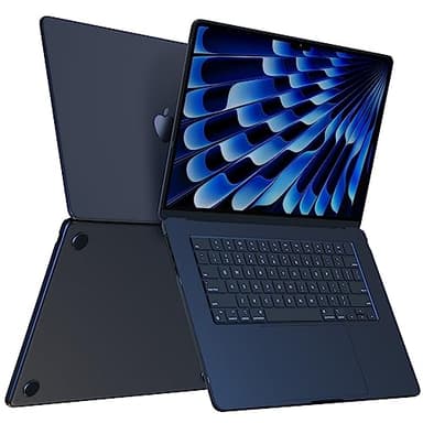 Soonjet Compatible for MacBook Air 15 inch Case M4 2025 2024 2023 M3 M2 [100% Match Official Color] [Ultra Thin Armor] Protective Hard Shell Matte Cover for Laptop A3241 A3114 A2941 - Midnight Clear - Image 9