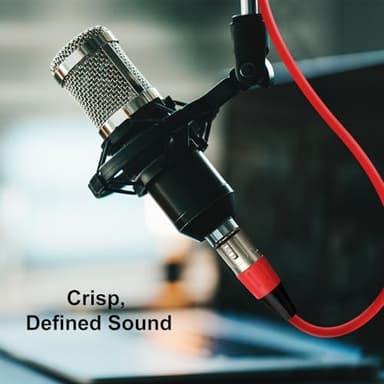 J&D XLR Microphone Cable, Gold Plated Heavy Duty Balanced 3 Pin XLR Male to Female Colored Mic Cables Speaker Cord for Mixer, Amplifiers, Recording, 5 Pack, 6 ft - Image 4