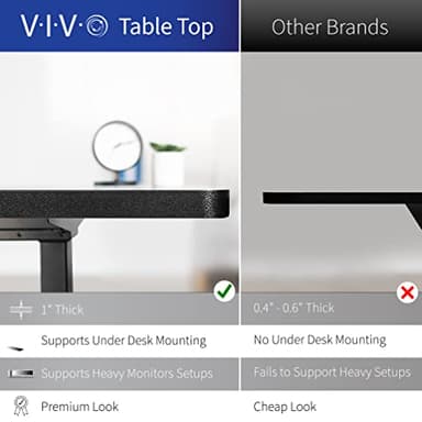 VIVO Electric 71 x 30 in Standing Desk, Memory Height Adjustment, 1B Series, Dark Gray Top Black Frame, DESK-KIT-1B7G - Image 7