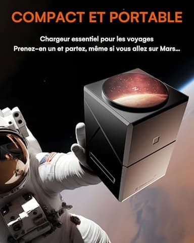 ZEEHOO iPhone Charging Station, 3 in 1 Charging Station for Apple MagSafe Charger, Qi2 Certified, 15W Fast Wireless Charger, for Apple Watch, for iPhone 17 16 15,14,13,12 Series, AirPods (Black) - Image 6