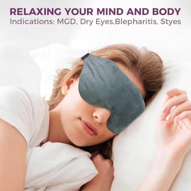 Aroma Season Microwave Activated Warm Eye Compress for Dry Eyes, Heated Eye Masks for Dry Eyes, Moist Heat Delivers Warm Compress for Blepharitis, Stye - Image 2