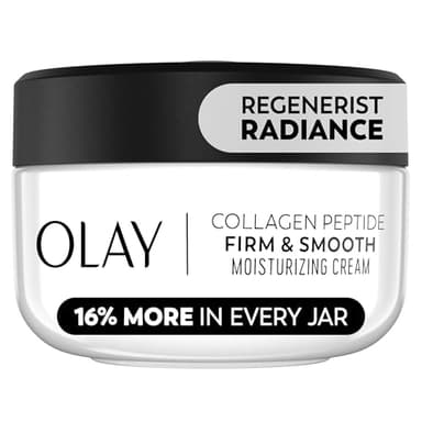Olay Collagen Peptide Face Moisturizer, Firm & Smooth Cream -Fragrance-Free - Hydrating, Firming, Anti-Aging, Anti-Wrinkle, Firming, Smoothing - Recyclable Sustainable Eco Jar, Non-Greasy, 2 Oz - Image 1