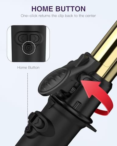 Rotating Curling Iron 1 Inch for All Hair Types-Rapid Heating Automatic Curling Iron Self Curling Wand-Dual Voltage Auto Rotating Hair Curler for Curls and Waves - Image 2