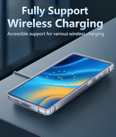 FNTCASE for Samsung Galaxy S25-Ultra Case: Military Grade Drop Protection Anti Yellowing Cell Phone Cover - Rugged Shockproof Protective Bumper Transparent Cases(Clear - Image 5