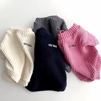 Cute Cat Sweater Sphynx Cotton Pullover All Season Soft Turtleneck Skin-Friendly Hairless Pet Apparel with Sleeves for Indoor Cats and Small Dogs (Pink, M (4.4-7.7lbs)) - Image 2