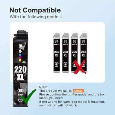 E-Z Ink Remanufactured Ink Cartridge Replacement for Epson 220 XL 220XL T220XL to use with WF-2760 WF-2750 WF-2630 WF-2650 WF-2660 XP-320 XP-420 XP-424(4 Black, 2 Cyan, 2 Magenta, 2 Yellow) 10Pack - Image 7