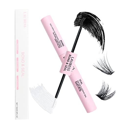 Lash Bond and Seal Mascara for Long Lasting Waterproof Eyelash Extensions - 5ml+5ml - Image 1