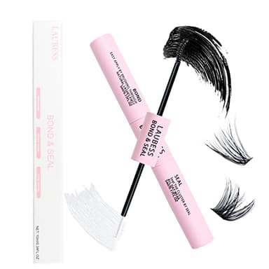 Lash Bond and Seal Mascara for Long Lasting Waterproof Eyelash Extensions - 5ml+5ml - Image 1
