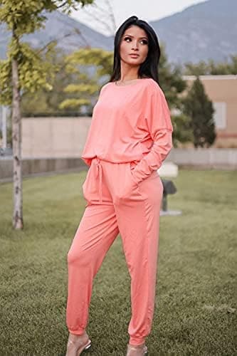 PRETTYGARDEN Women Fall 2 Piece Lounge Outfit Long Sleeve Tops High Waisted Jogger Pants Set Spring Travel Clothes Tracksuit - Image 4
