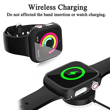 HASDON [12 Pack] Case Compatible with Apple Watch Series 3/2/1 38mm with Tempered Glass Screen Protector, Overall Bumper Hard Ultra-Thin Protective Cover for iwatch 38mm Accessories - Image 5