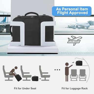 Sinaliy Travel Backpack for Men Women, Personal Item Travel Bag with Multi-Pockets, Airline Approved Carry on Backpack Fits 16inch Laptop, Waterproof Casual Backpack for College,Travel, Work - Image 6