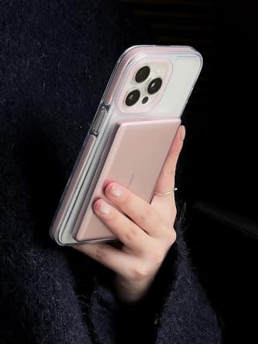 TORRAS MiniMag Power Bank, Ultra Slim 5,000mAh Wireless Portable Charger with USB-C Cable, Fast Charging iPhone Air MagSafe Battery Pack, Compatible Charger for iPhone 17/16/15/14/13/12, Azalea Pink - Image 6