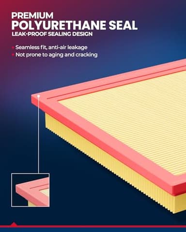 KAX Engine Air Filter, CA9007 Replacement for BMW 325i, 325Ci, X3 2004-2006, Z4 2003-2006, 330Ci, 325xi, 330i, 323i, 330xi, 328i, 530i, M3, 323Ci & More - Image 5