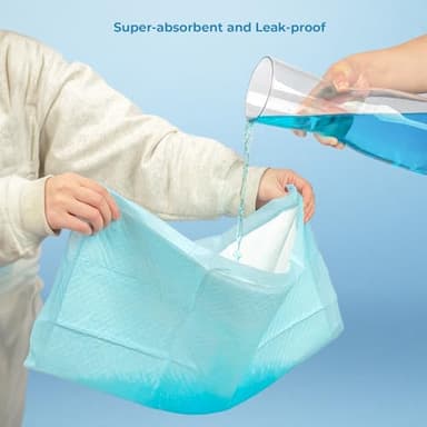 Best Pet Supplies XL Puppy Pads 40 Count - Super Absorbent Dog Training Pads, Quick-Dry, Odor Control, Disposable Pee Pads, Leak-Proof Wee Wee Pads for Indoor Dogs – Baby Blue XL, 40 Pack - Image 2