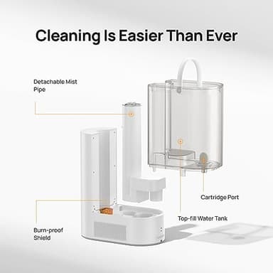 Dreo 6L Humidifiers for Bedroom, Smart Warm & Cool Mist for Large Room, 60Hr Quiet Runtime for Baby, Plant, Humidity Sensor, Indicator Light, 12H Timer, Google/Alexa, Grey - Image 7