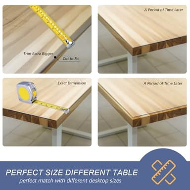 Vicwe 36 x 66 Inch Clear Table Cover Protector,1.5mm Thick Clear Table Protector, Rectangle Waterproof Plastic Table Cover, Scratch Proof and Easy Cleaning for Dining Room Table - Image 7