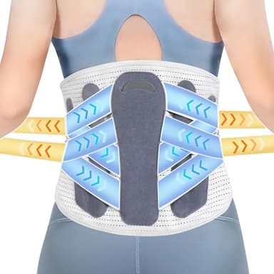 RESTCLOUD Back Brace for Lower Back Pain, Lumbar Support Brace Pain Relief for Women and Men, Ideal for Lower Back Pain, Sciatica, Scoliosis and Lifting at Work (X-Large) - Image 1
