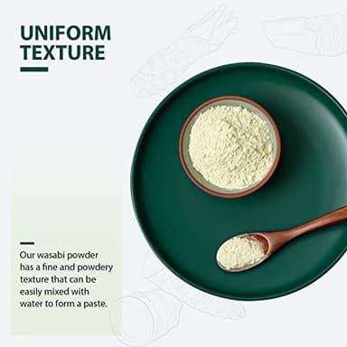 Soeos Wasabi Powder 1.25 oz (35g), Gluten Free, Vegan, Premium Wasabi Powder for Sushi and Sashimi - Image 4