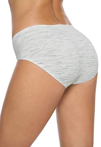 Wealurre Cotton Bikini Women's Breathable Panties Seamless Comfort Underwear(3128S,Stripe 2) - Image 4