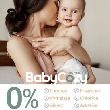 Baby Diapers Size 3(16-28lb),66 Count Babycozy Dry Disposable Diapers,Bouncy Soft Diapers Hypoallergenic Without Chlorine, Eco Friendly,Stop Overnight Diapers Leak - Image 7
