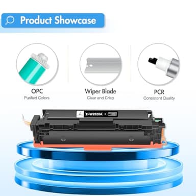 414A Toner Cartridges 4 Pack: MFP M479fdw Compatible Replacement for HP 414A 414X M479fdn M454dn W2020A for HP Color Laserjet Pro MFP M479fdw M454dw Printer Ink High Yield with Chip (K/C/M/Y) - Image 7