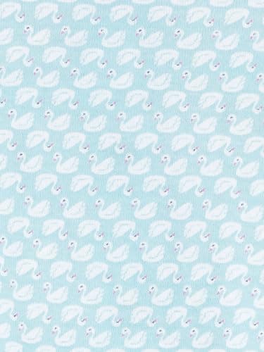 Simple Joys by Carter's Baby Girls' 3-Pack Snap-up Rompers, Blue Swan/Grey Dots/White Floral, 0-3 Months - Image 4