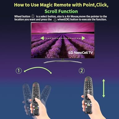 AKB75855501 Magic Replacement Voice Remote for LG Smart TV Remote AN-MR20GA MR19BA MR18BA MR650A, Compatible with LG Magic Remote Control for Smart TV LED OLED 4K Nanocell with Pointer Function - Image 5