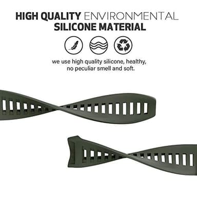 NotoCity for Garmin Instinct Band, Soft Silicone Replacement Watch Strap Compatible with Garmin Instinct 2/ Solar/Tactical(Army Green) - Image 2