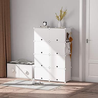 HOMIDEC Shoe Rack, 6 Tier Shoe Storage Cabinet 24 Pair Plastic Shoe Shelves Organizer for Closet Hallway Bedroom Entryway - Image 2