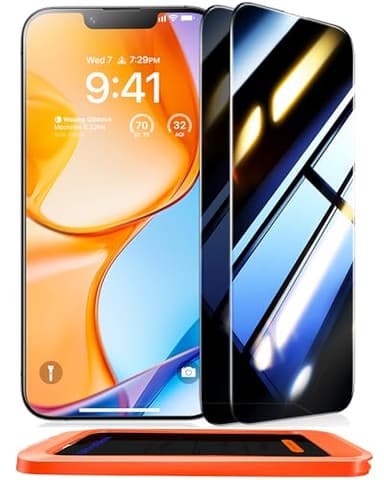 UltraGlass Ultra 9H+ Glass for iPhone 13/13 Pro Privacy Screen Protector [No.1 Military Grade Shatterproof & 100% Anti Spy] Glass Privacy Screen iPhone 13/13 Pro Tempered [Longest Durable],2 Pack - Image 9