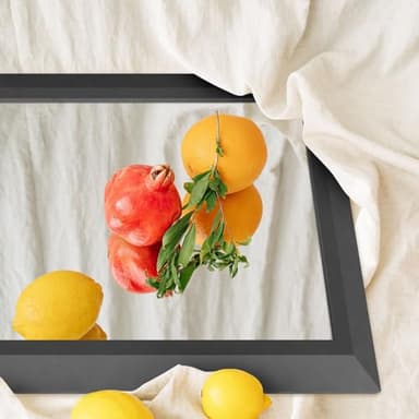 Amorho Black Bathroom Mirror, 55x32 Inch Thick Metal Framed Wall Mirrors for Over 2 Sinks, Bedroom, Living Room, Entryway, Large Rectangle Wall-Mounted Mirrors. - Image 3