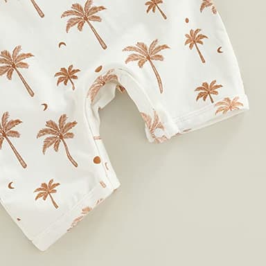 CIYCUIT Baby Boy Sleeveless Romper Newborn 0 3 6 9 12 Months Summer Clothes White 3-6 Months - Image 3