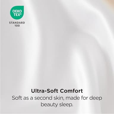 Bedsure Satin Pillowcases, Similar to Silk Pillow Cases Queen Size Set of 2, Pure White Cooling Pillow Case for Sleeping Women with Envelope Closure, Gifts for Women Men, 20x30 Inches, 2pcs - Image 5